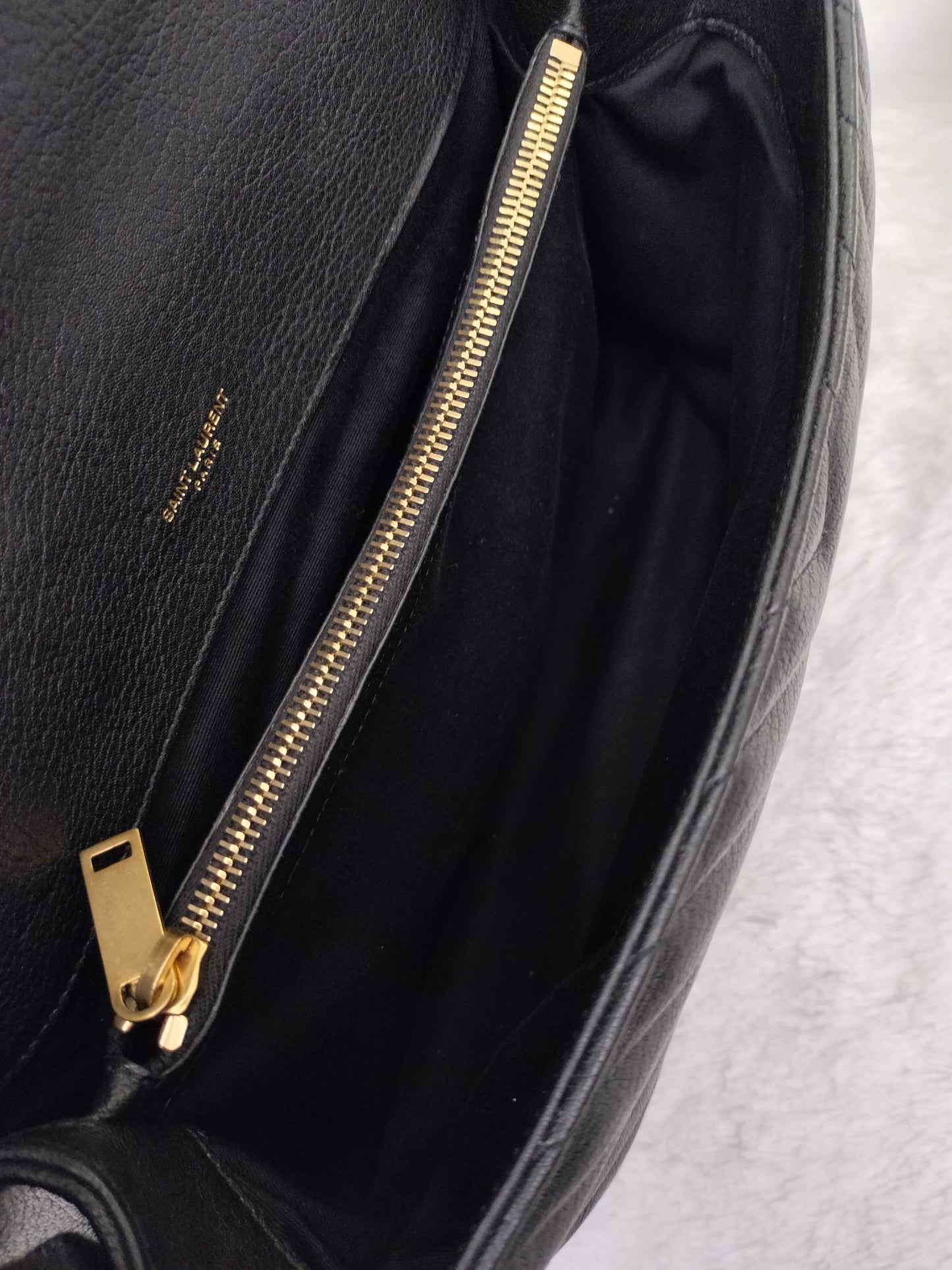 YsL College Large Chevron Black GHW 2020