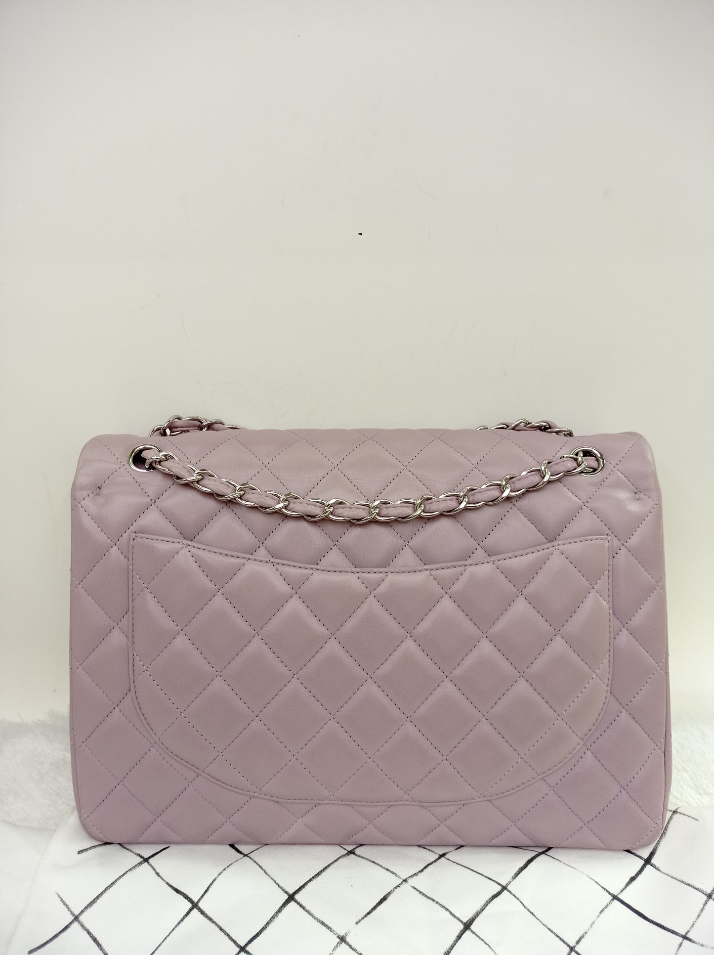 Chanel Maxi Lamb Lilac SHW DF #16