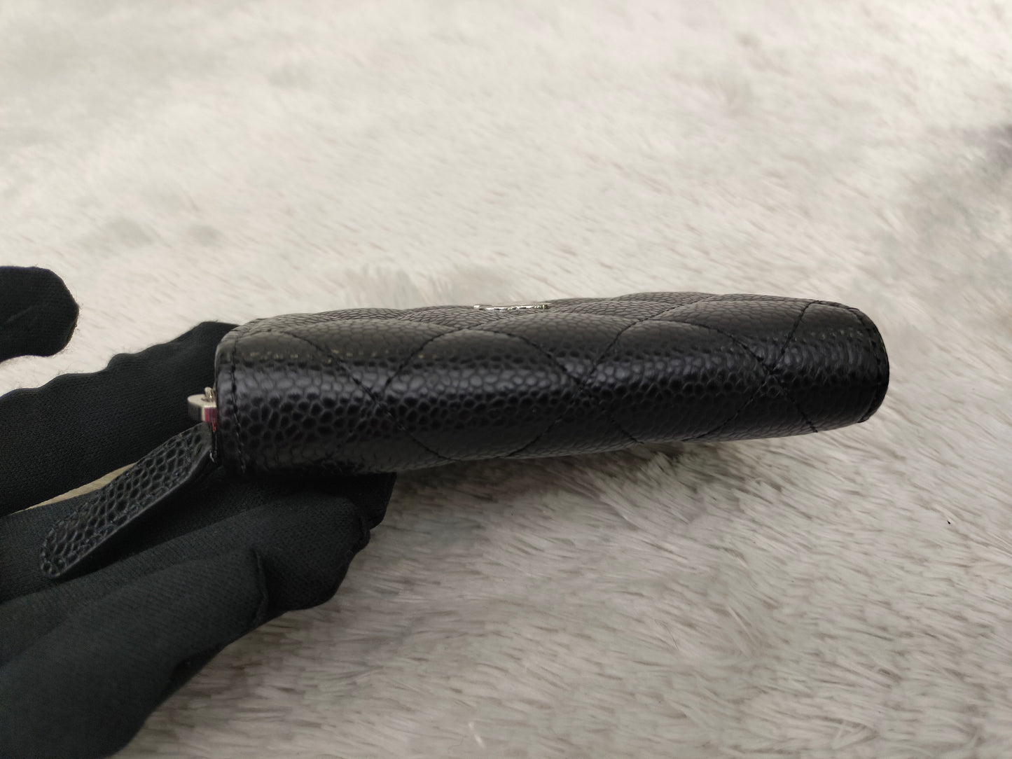 *NEW* Chanel Zippy Card Holder Caviar Black SHW (CHIP)