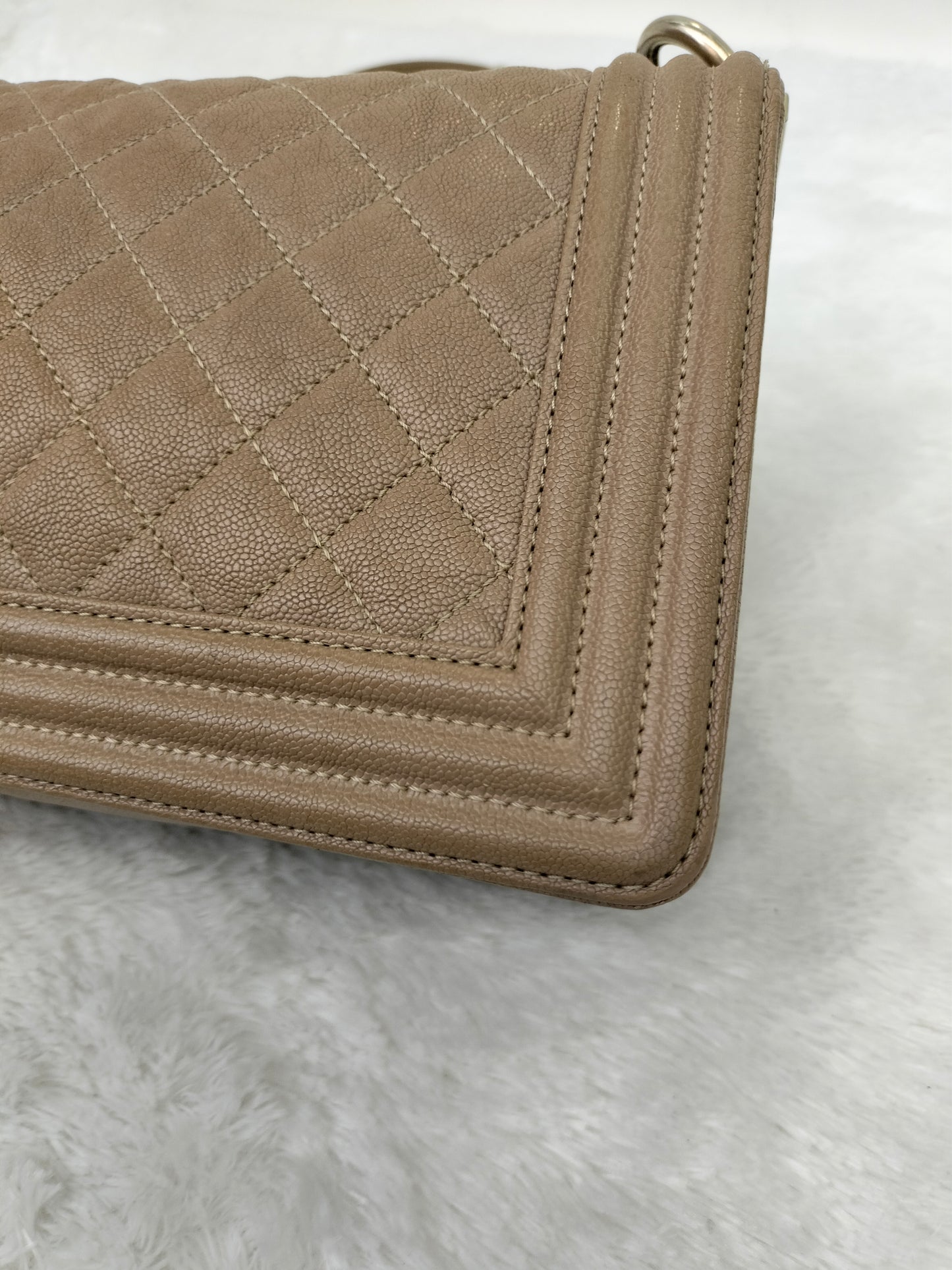 Chanel Boy 25 Caviar Caramel GHW #27