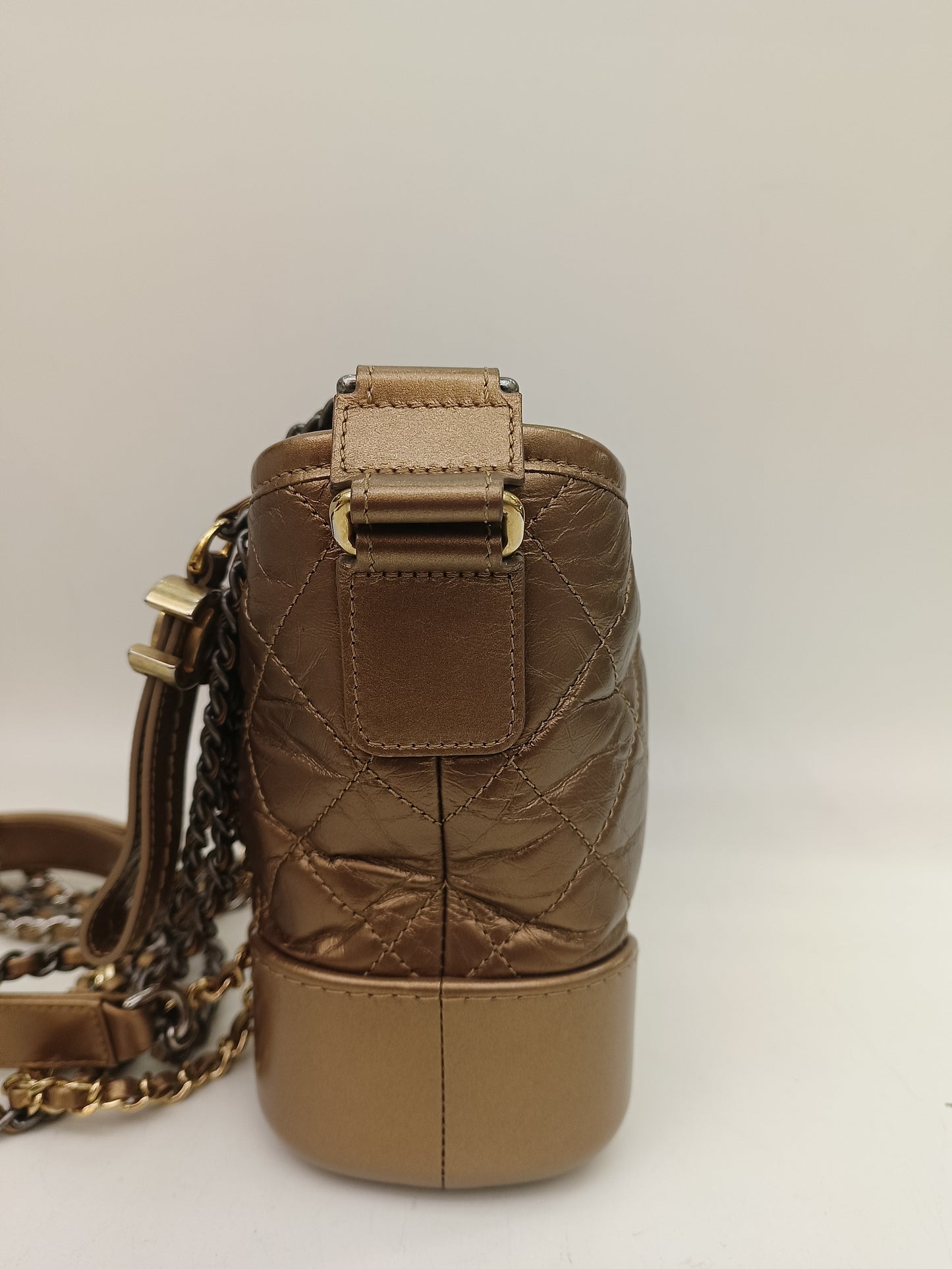 Chanel Gabrielle Small Calfskin Bronze #23