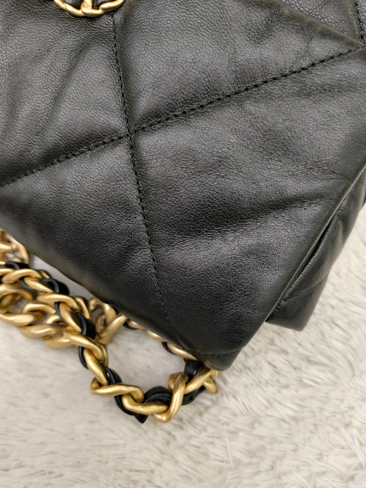 Chanel C19 Small Black GHW #30