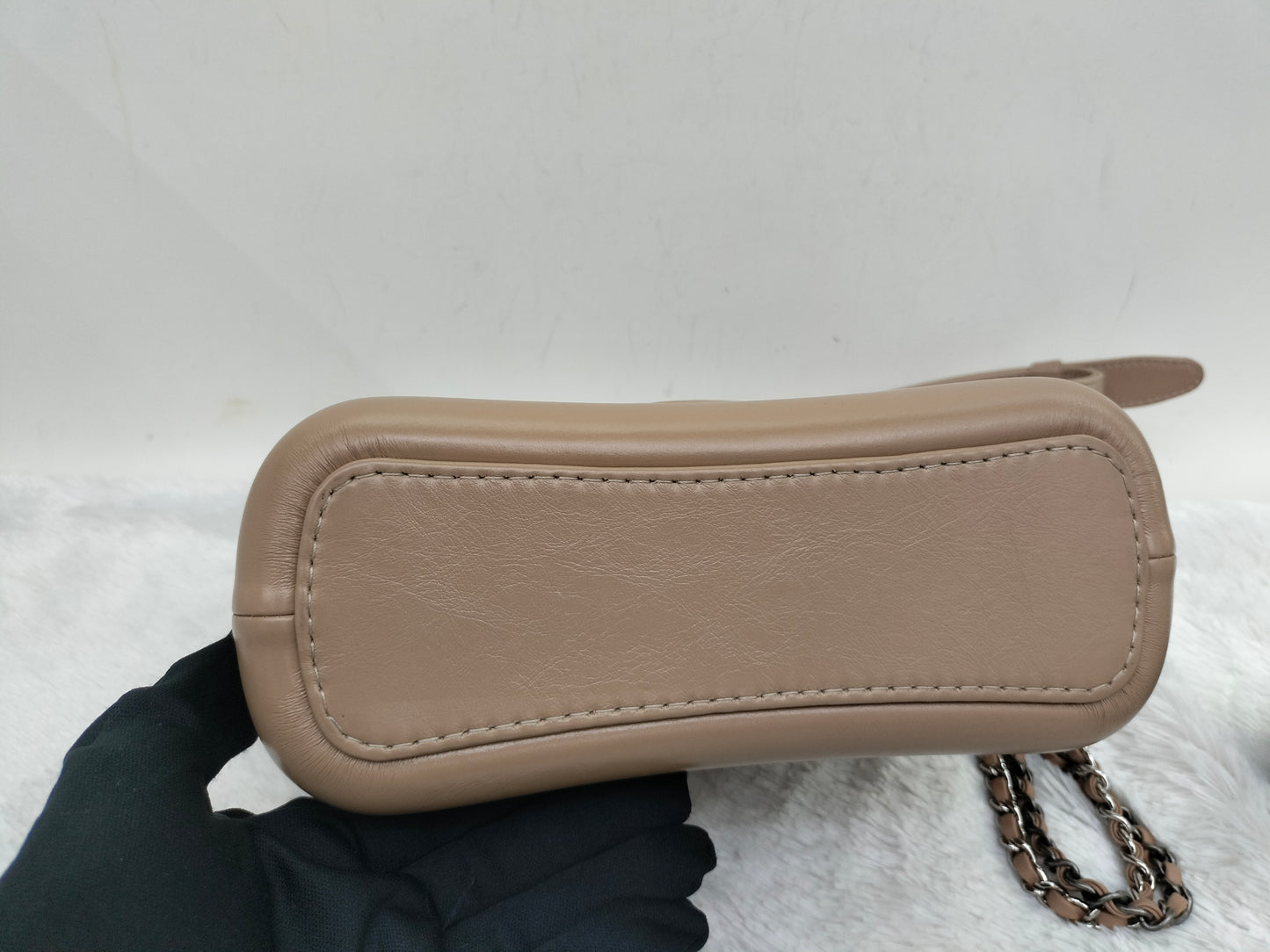 Chanel Gabrielle Small Chevron Beige GHW #29