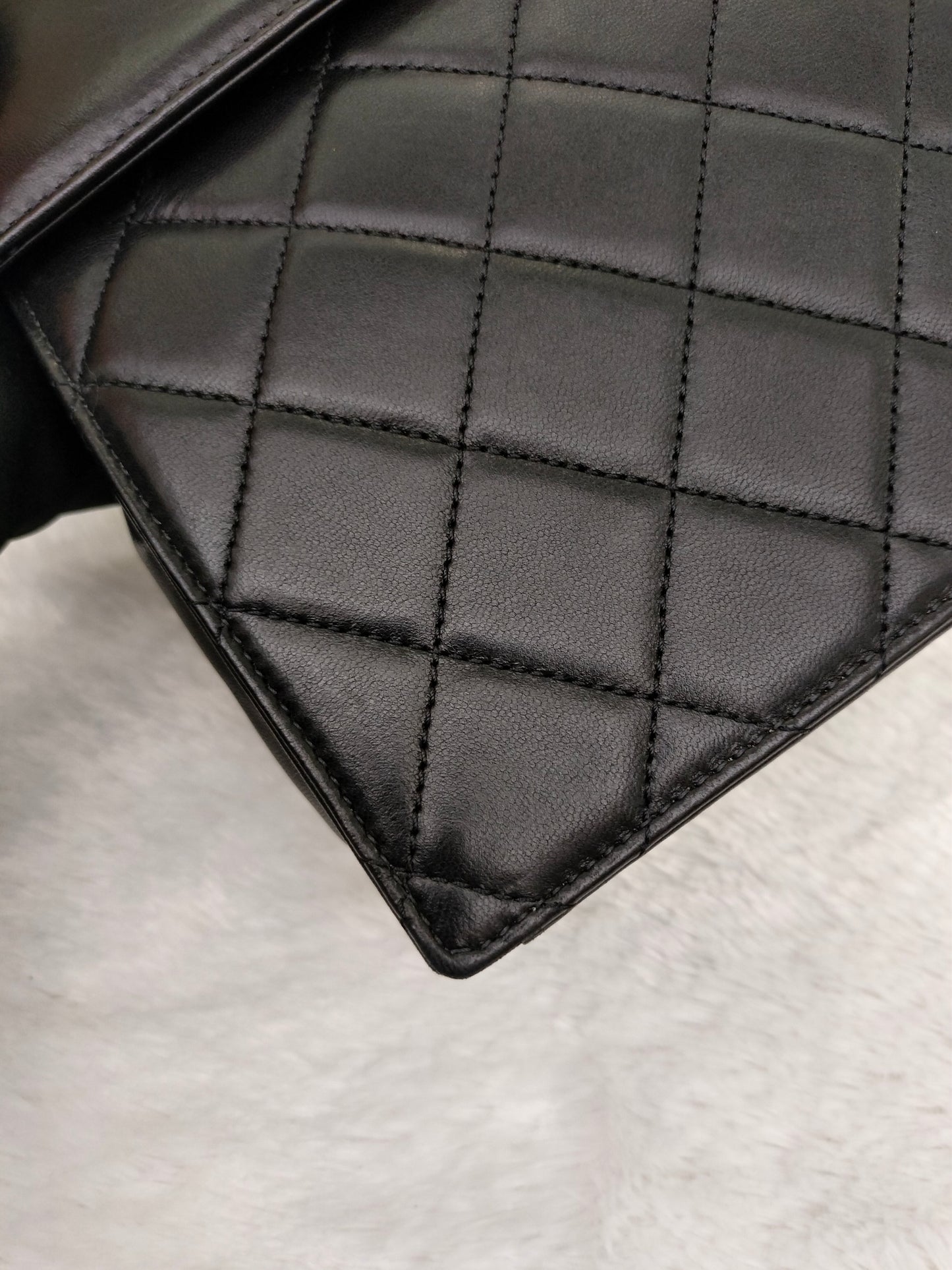 Chanel Timeless Foldover Lamb Black SHW #19