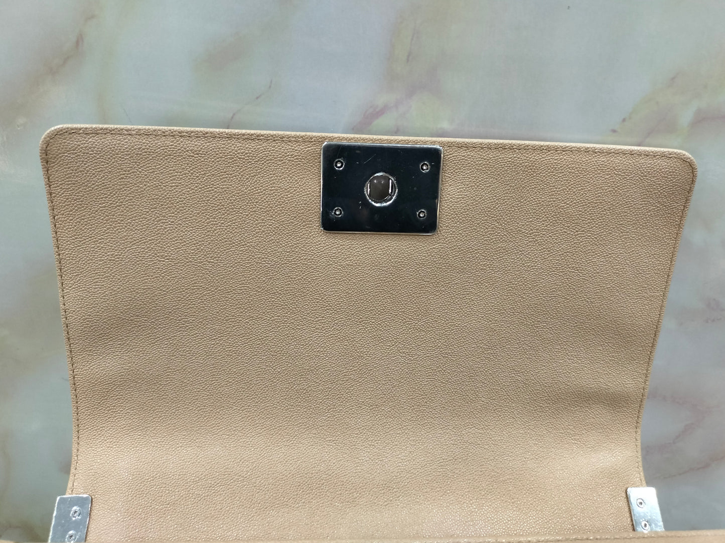 Chanel Boy 25 Caviar Beige SHW #28