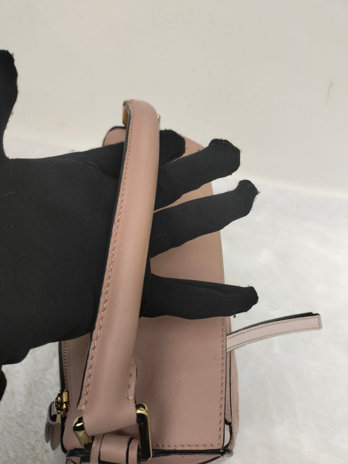 Loewe Puzzle Small Nude Blush Mix Suede GHW 2017