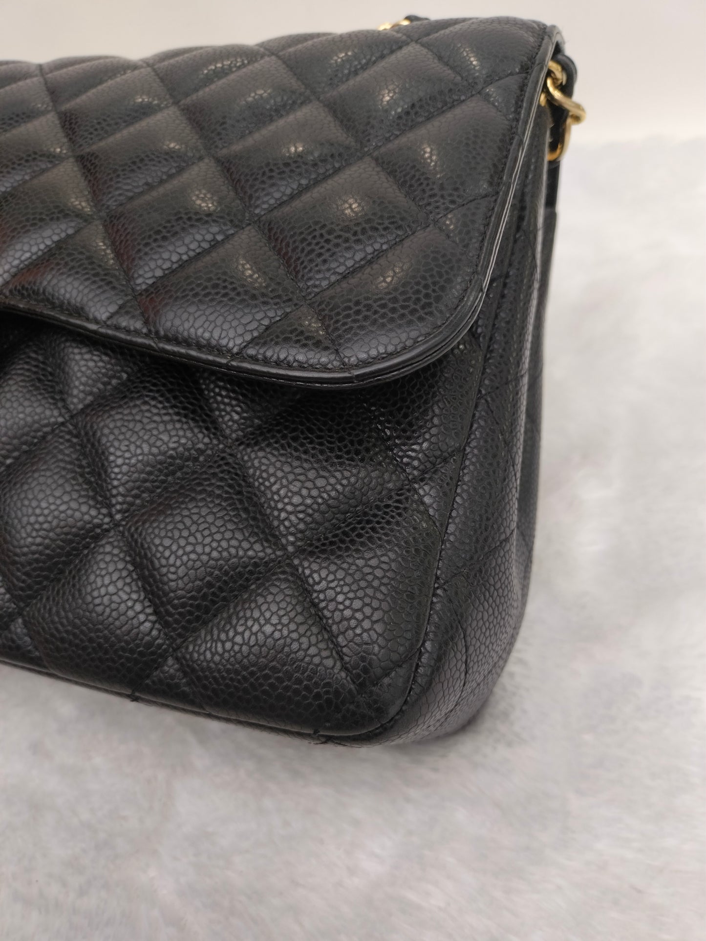 Chanel Jumbo Caviar Black GHW DF #14