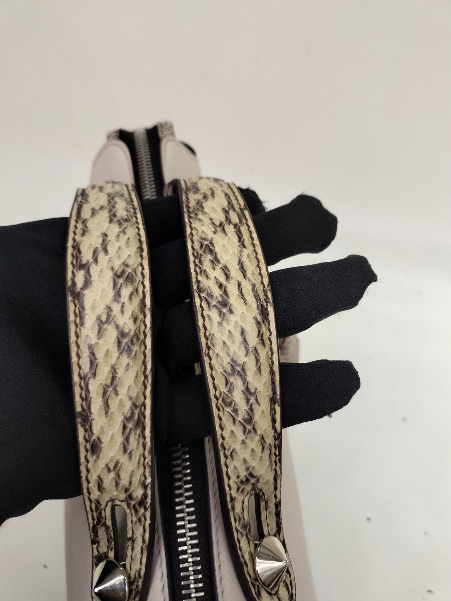 Fendi BTW Medium Off White Handle Python SHW 2017