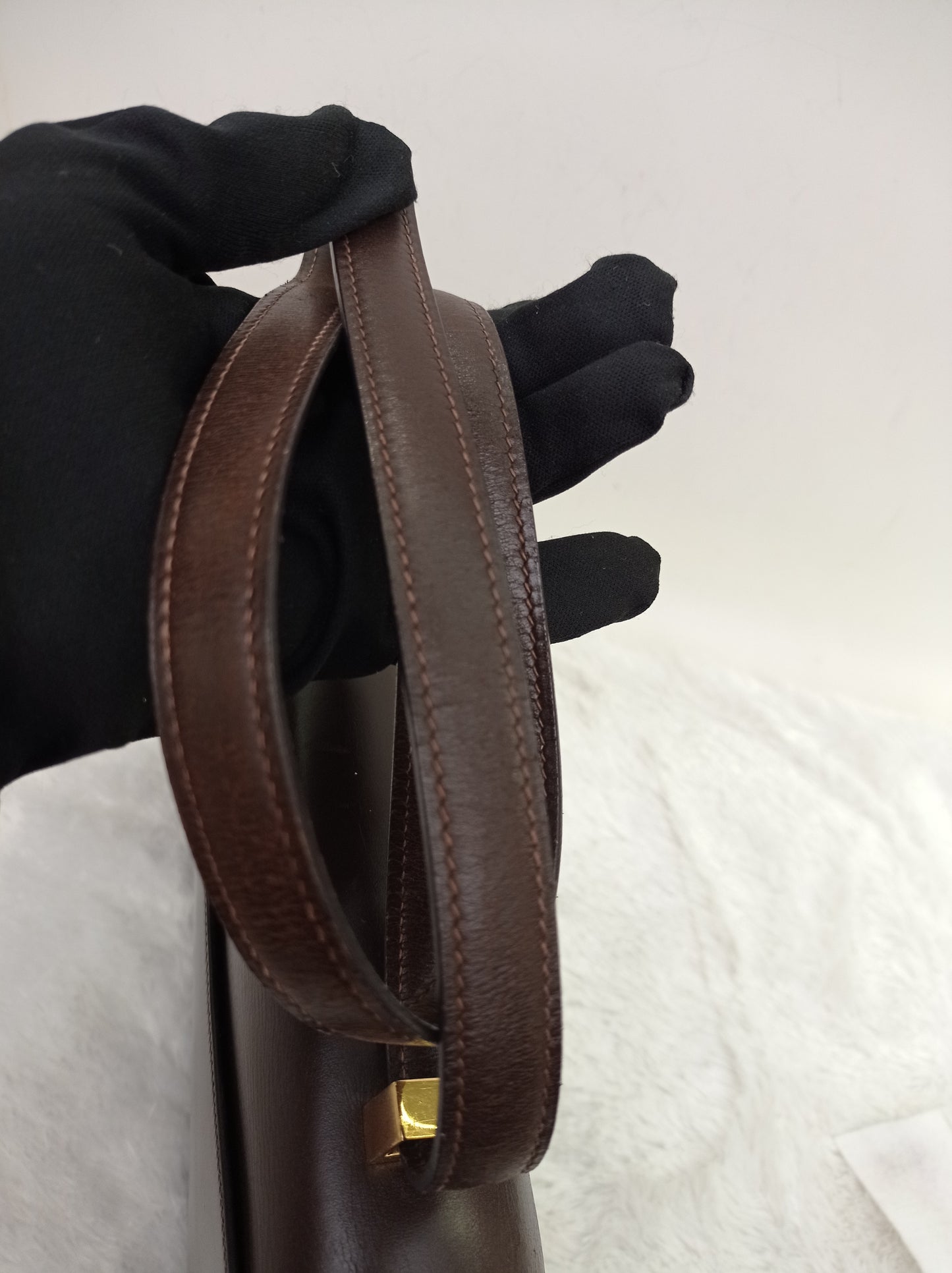 Constance 23 Box Brown Vintage GHW #G circle