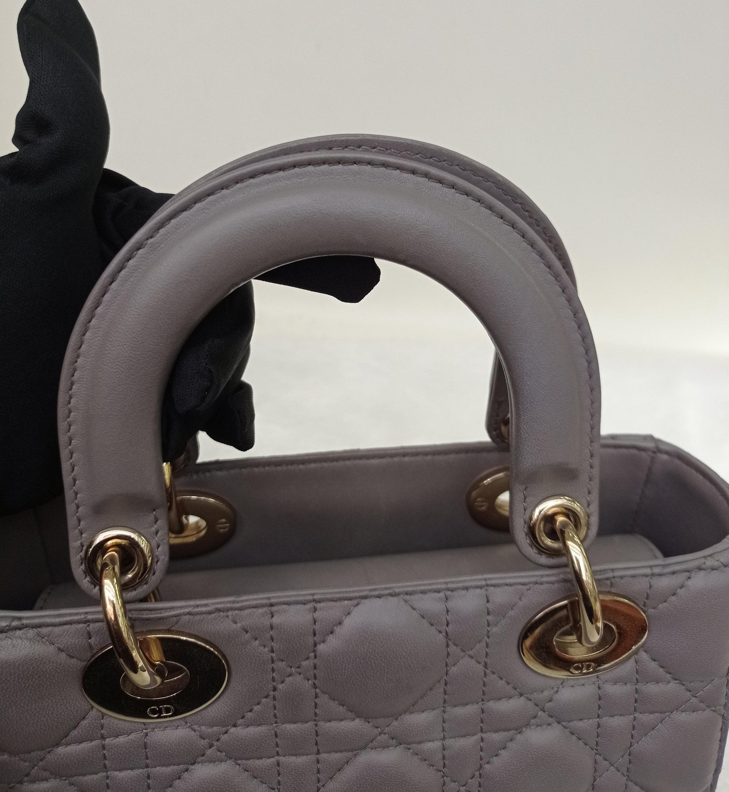 Lady Dior Small Lamb Grey GHW 2018