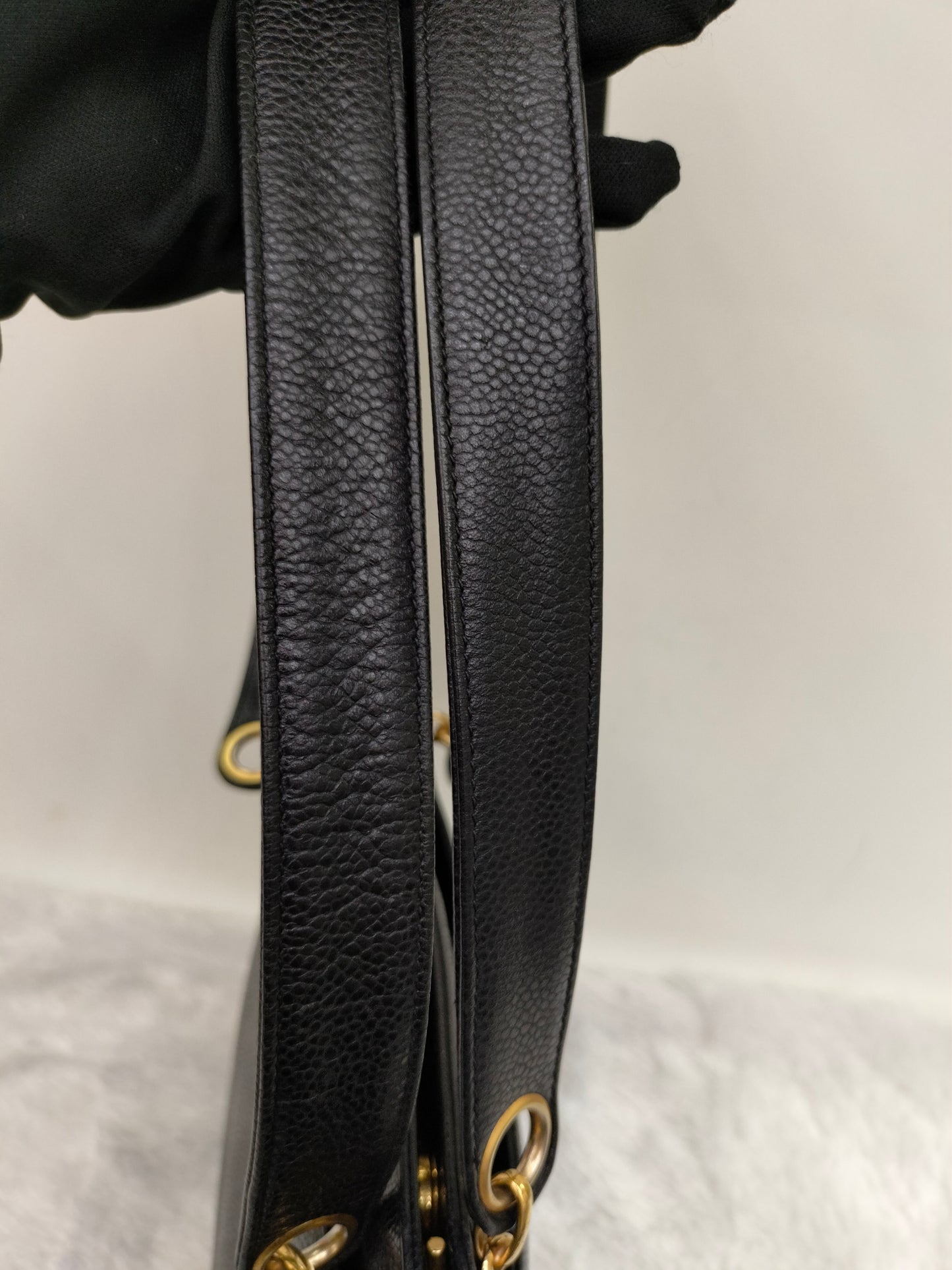 Chanel Triple Coco Chain Shoulder Caviar Black GHW #2