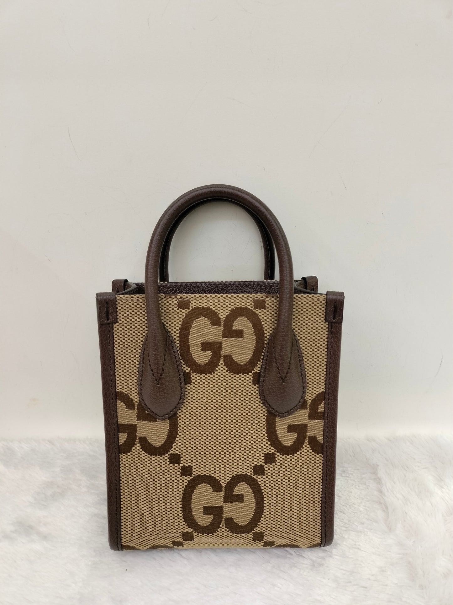 Gucci Vertical Mini Tote Brown GHW