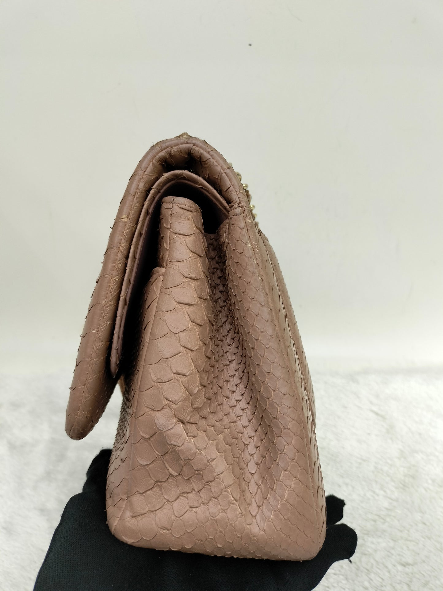 Chanel Jumbo Python Caramel GHW DF #18