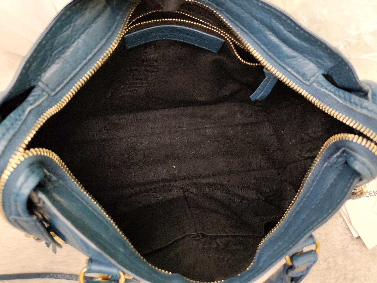 Balenciaga Small City Edge Blue GHW 2017