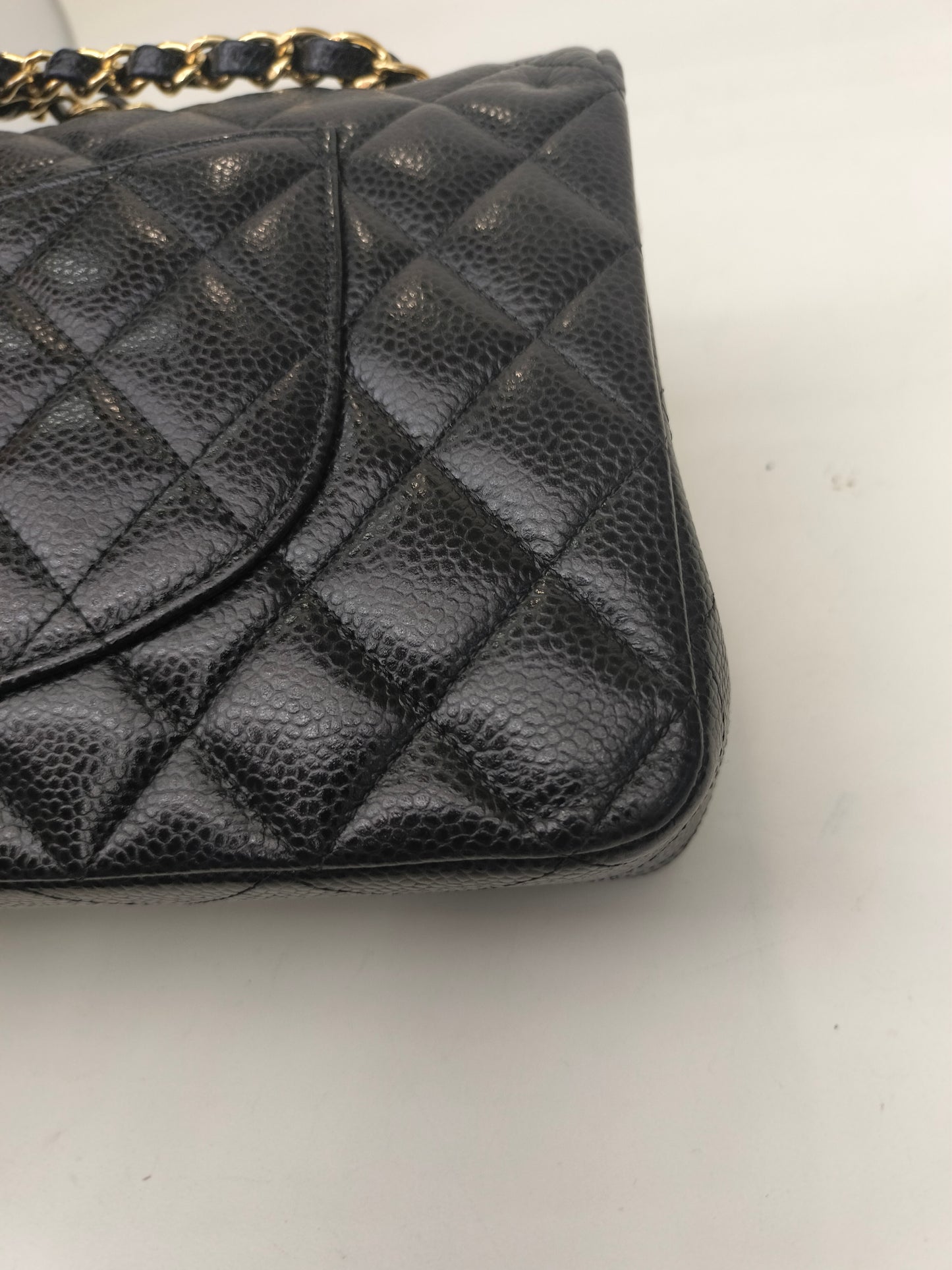 Chanel Medium Caviar Black GHW DF #24