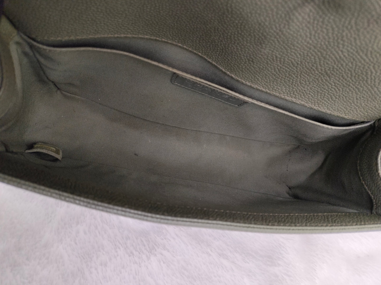 Chanel Boy 25 Caviar Green SHW #25
