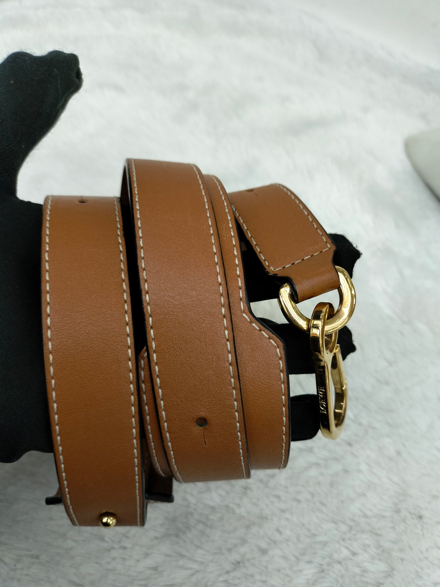 Loewe Puzzle Medium Grained Tan GHW 2018