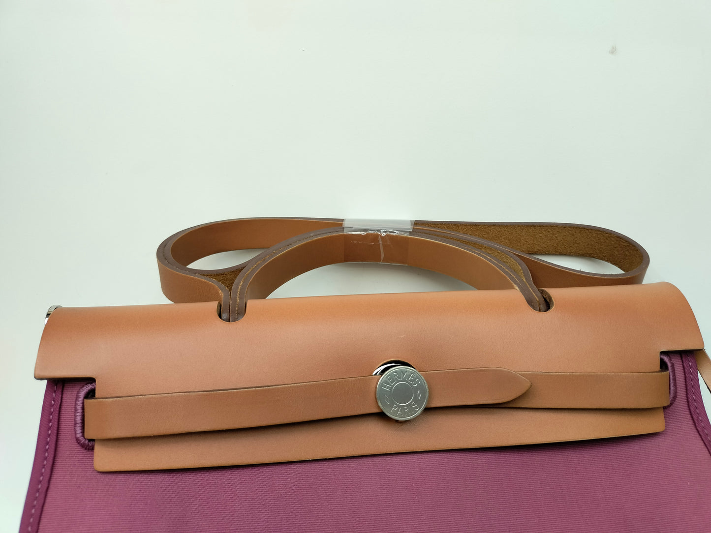 HB31 Zip Canvas Rose Purple Flap Brown PHW #R square