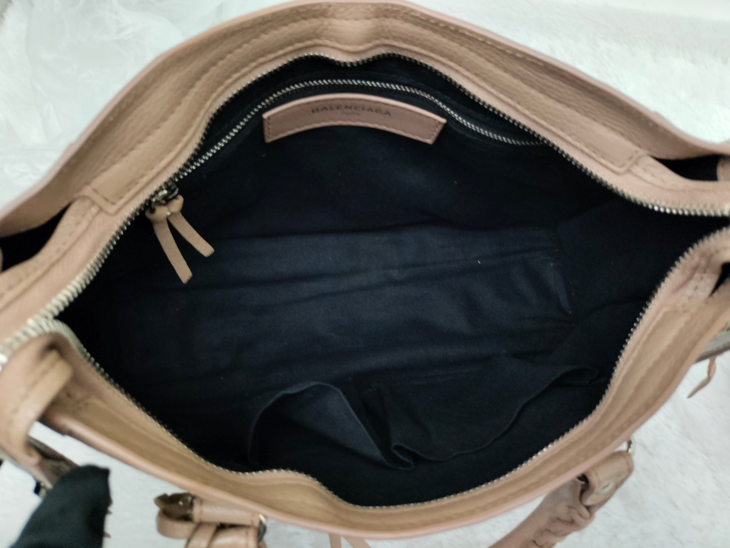 Balenciaga Small City Edge Rose De Sables SHW