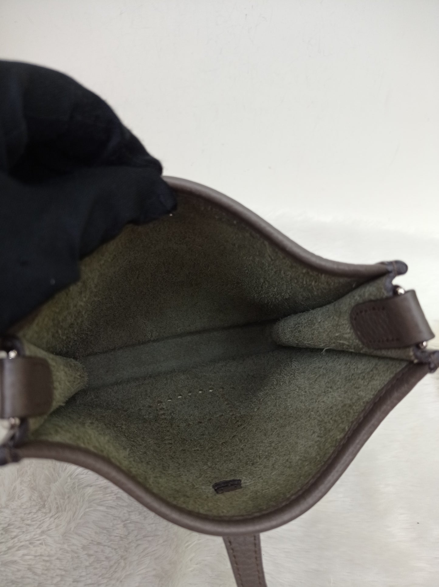 Hermes Mini Evelyne Clem Etain PHW #X