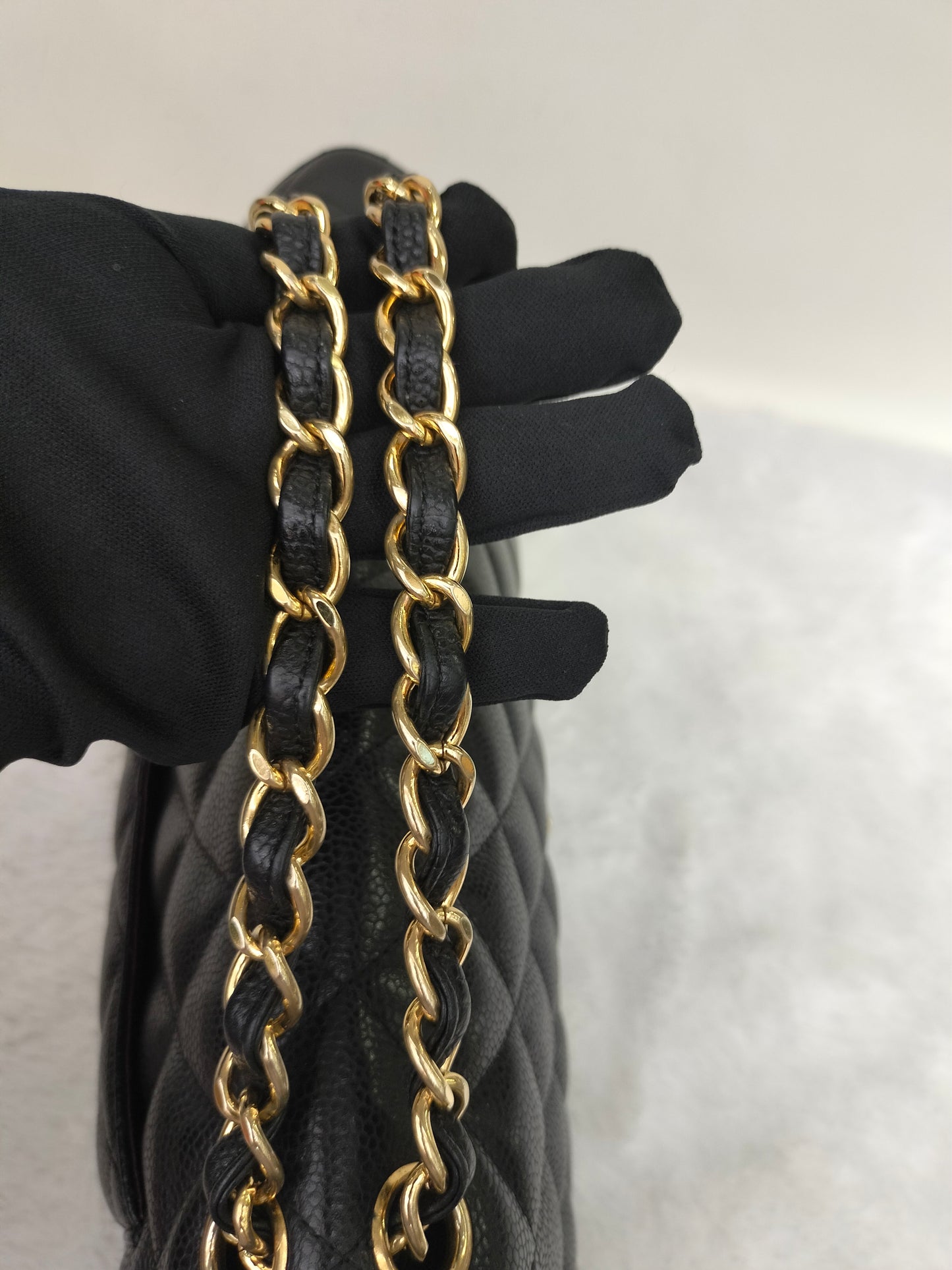 Chanel Jumbo Caviar Black GHW DF #14