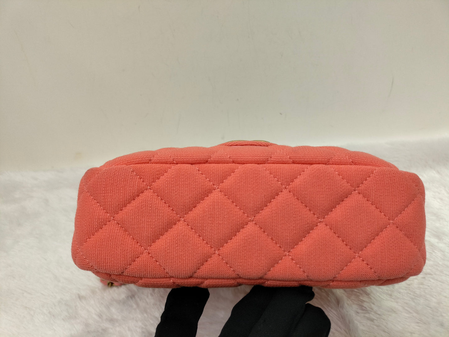 Chanel Wavy Canvas Orange GHW 2023 (CHIP)