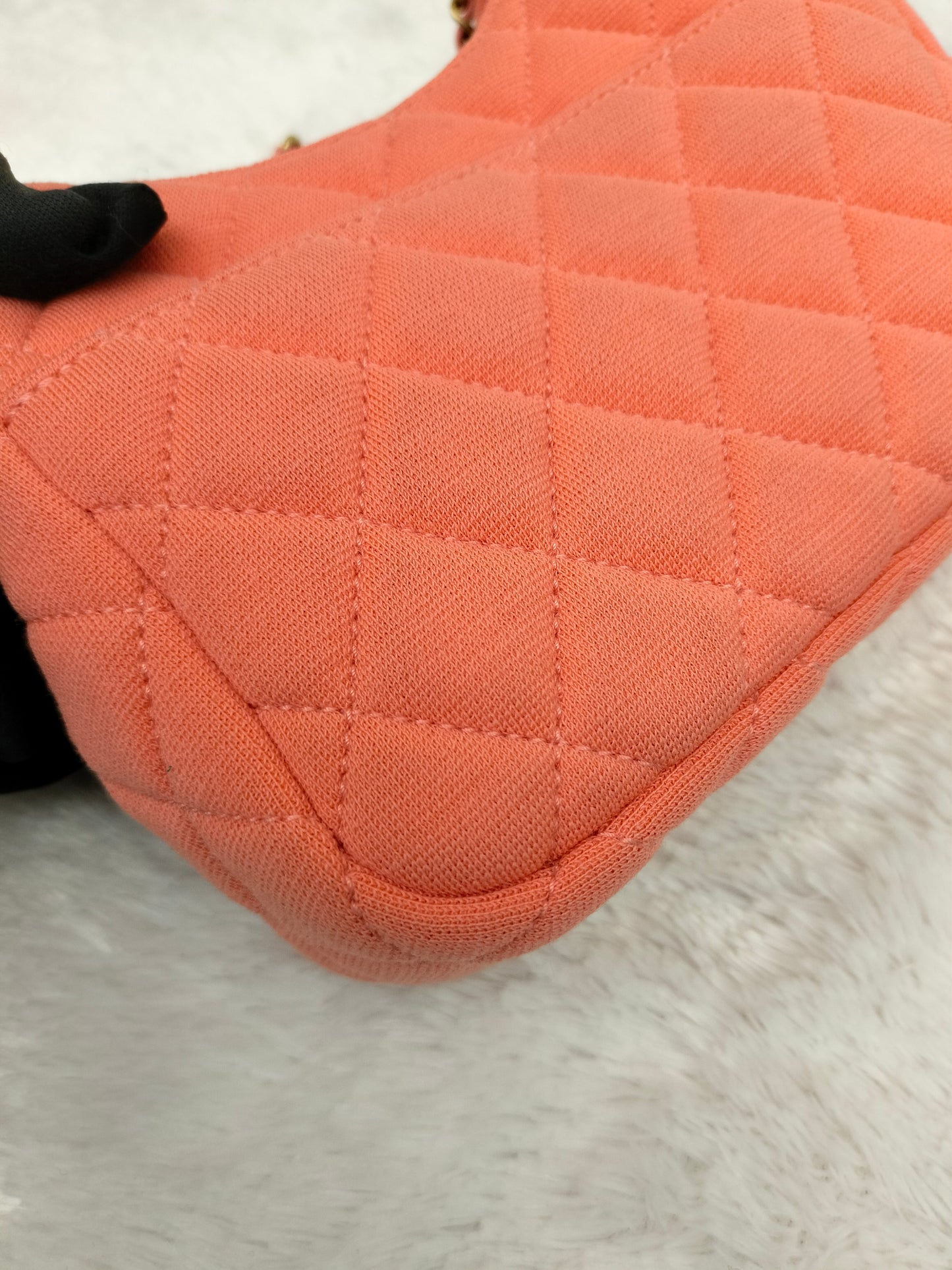Chanel Wavy Canvas Orange GHW 2023 (CHIP)