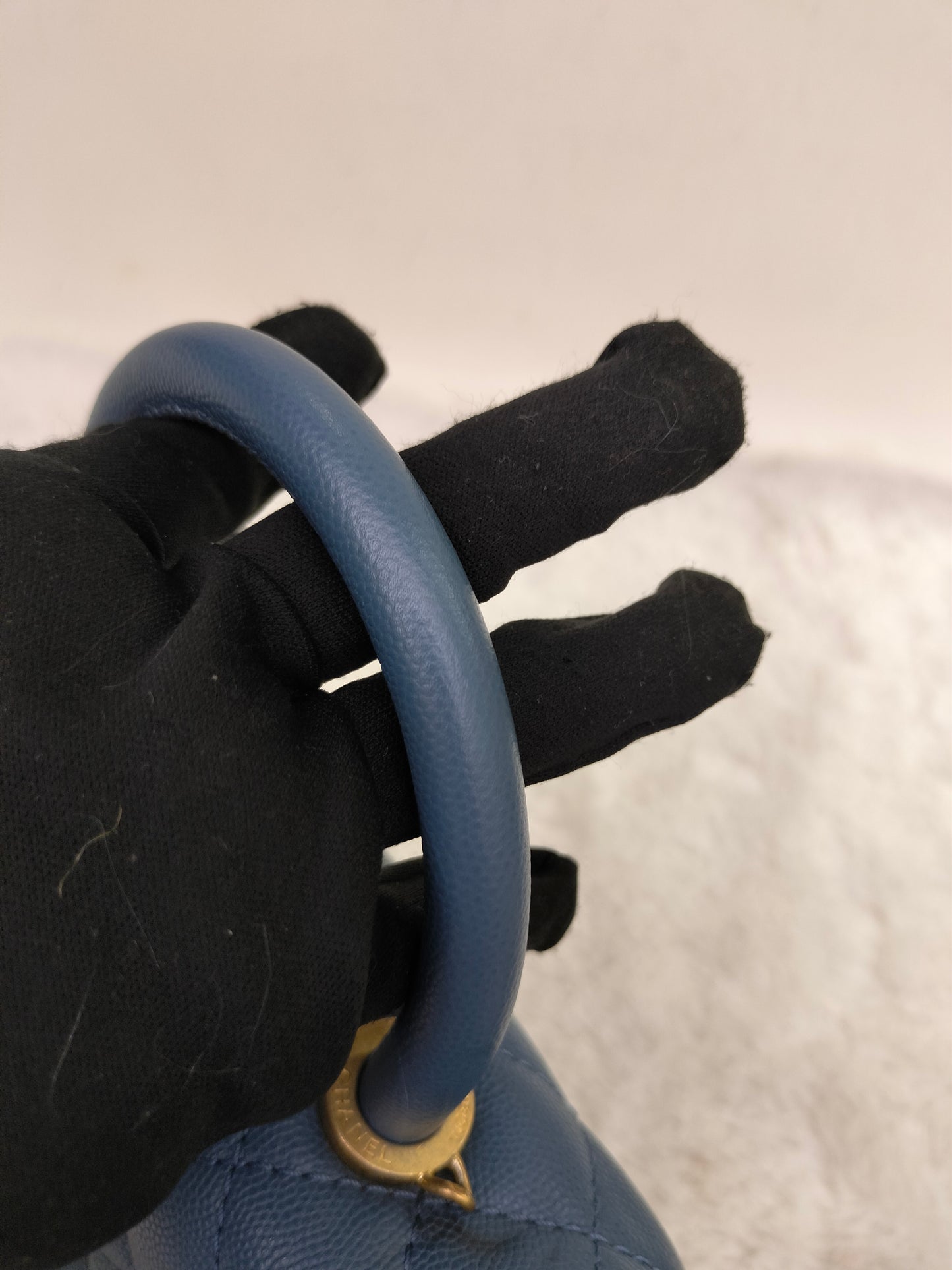 Chanel Coco Handle Small Caviar Blue GHW #25
