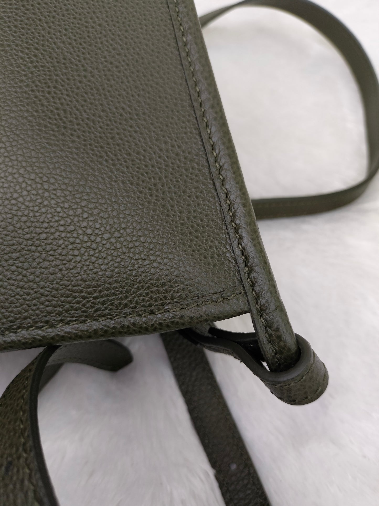 Longchamp Le Foulonne Crossbody Khaki GHW