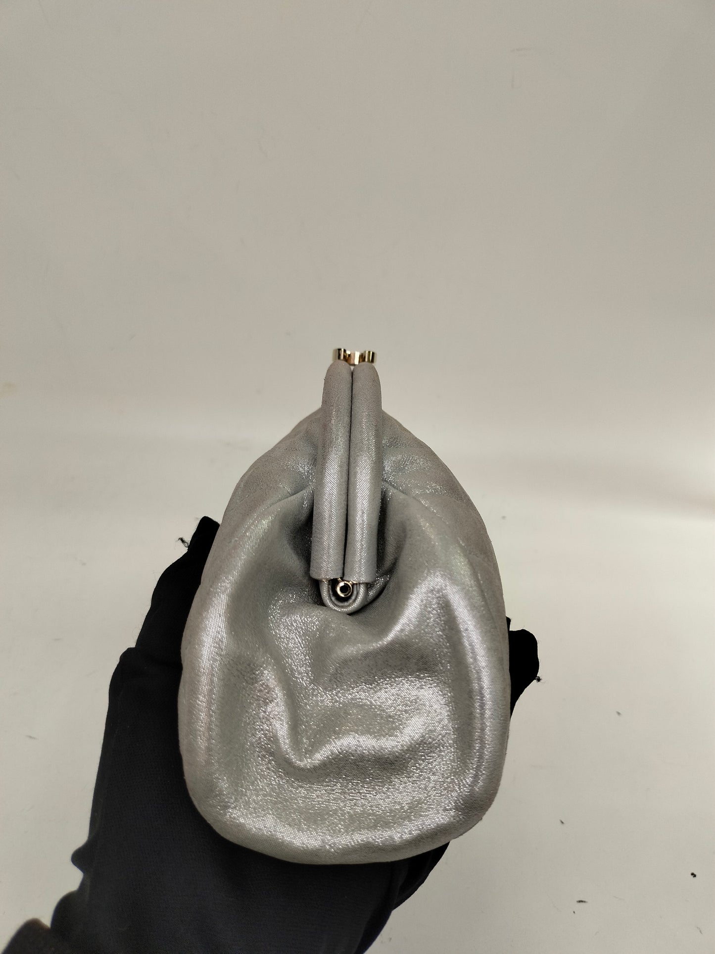 Chanel Timeless Clutch Metallic Silver GHW #15