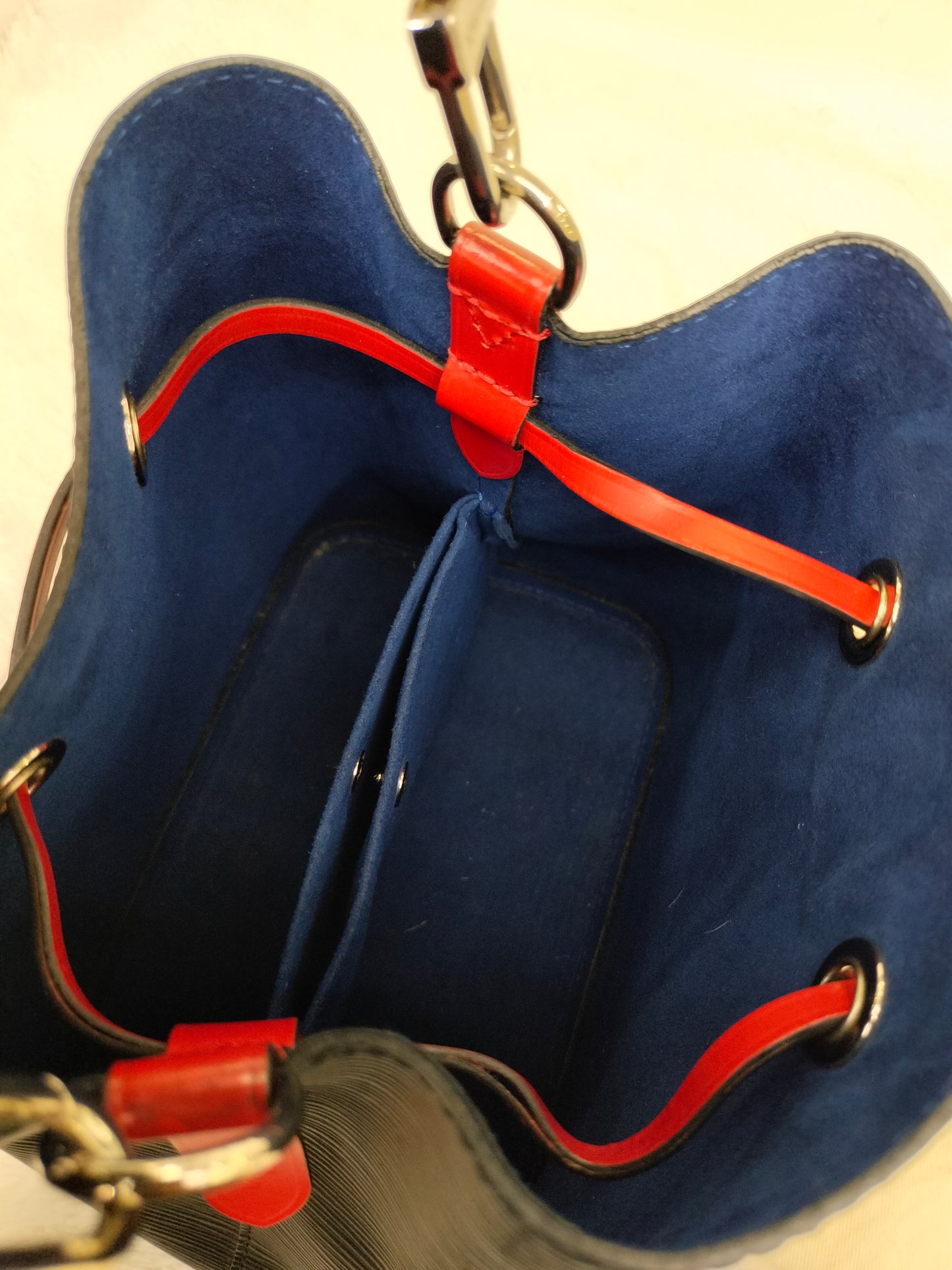 LV Neo Noe BB Epi Black Red Blue Safran 2019
