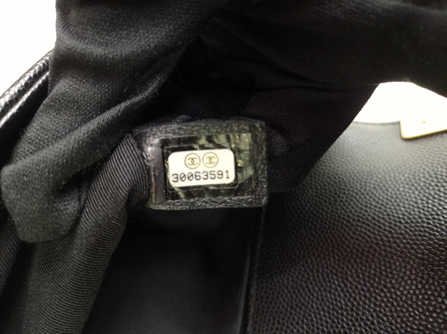 Chanel Boy 25 Caviar Black GHW #30