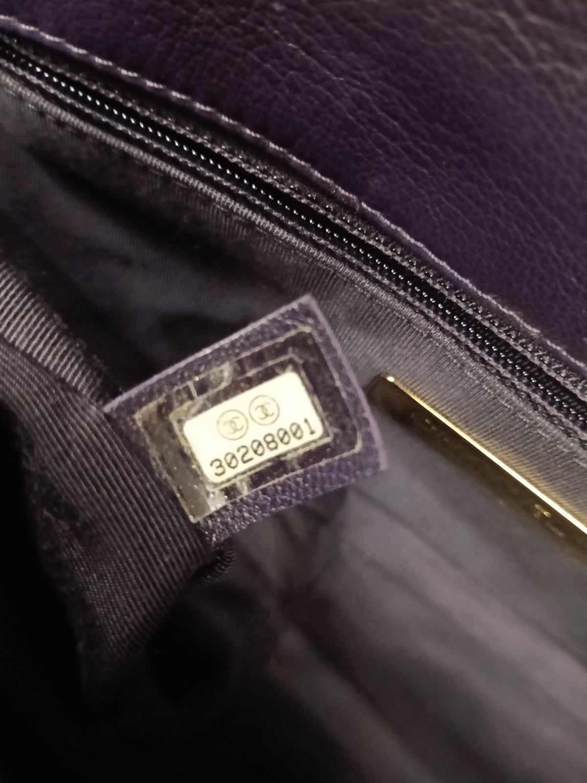 Chanel C19 Small Dark Purple GHW #30