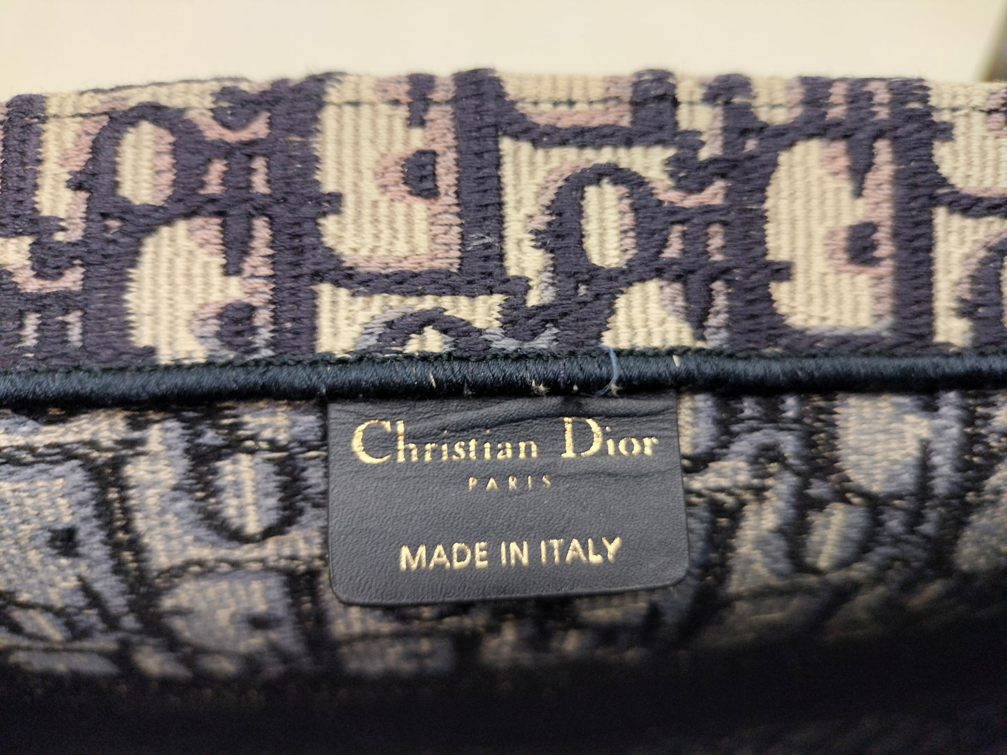 Dior Tote Book Medium Oblique Navy 2019