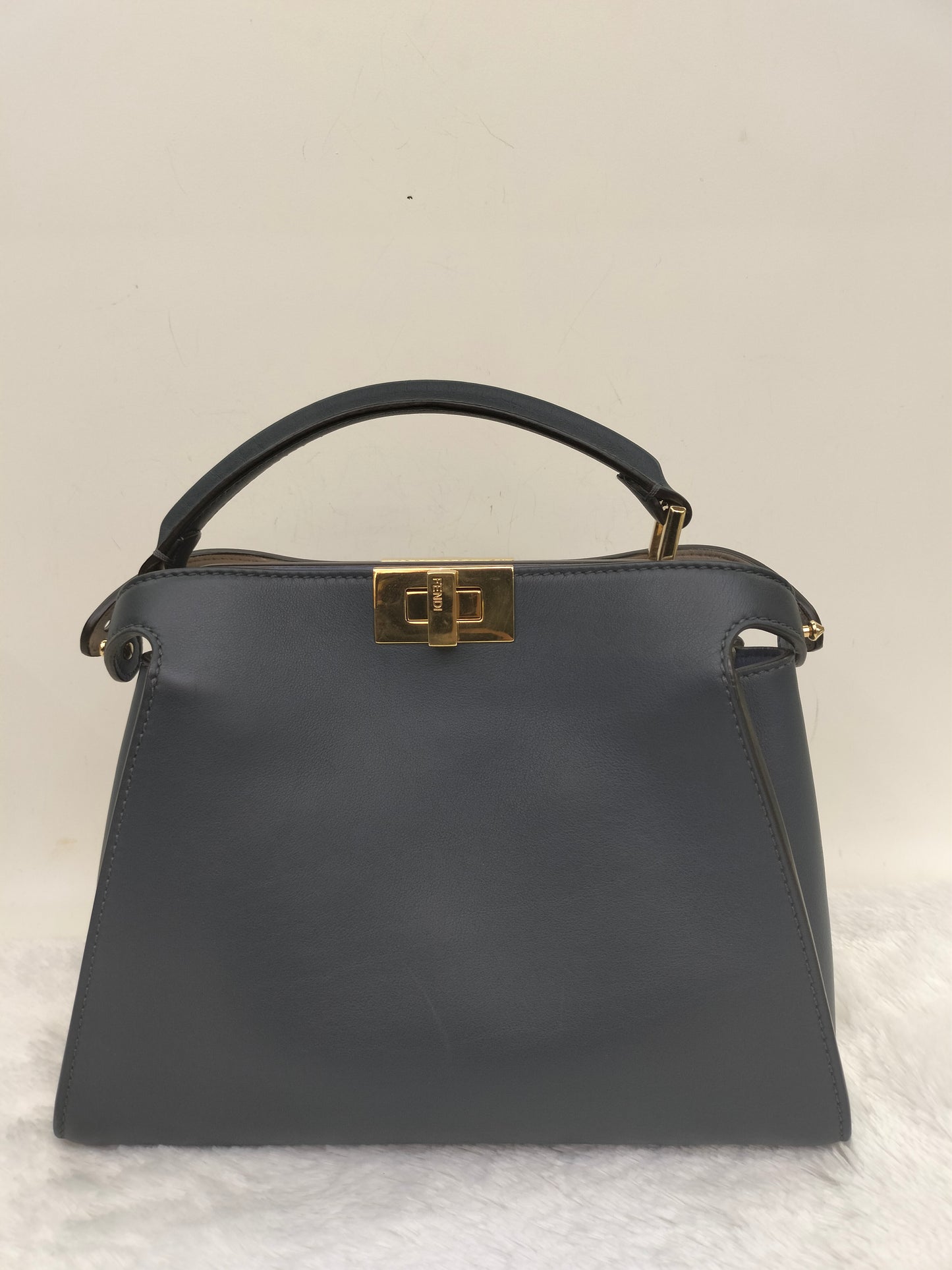 Fendi Peekaboo Essential Navy GHW