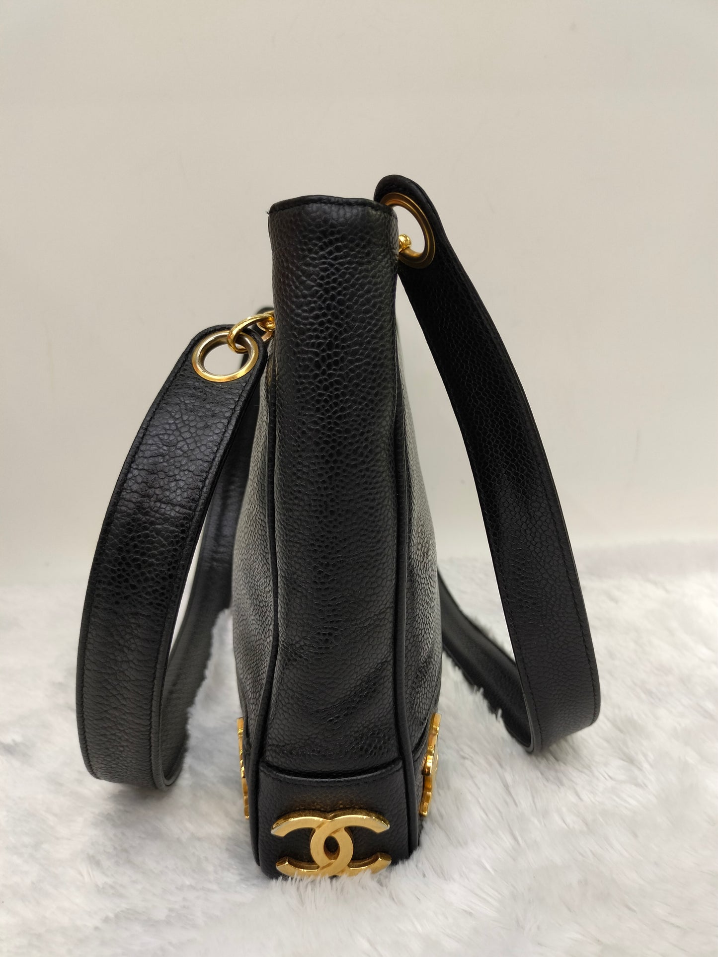 Chanel Triple Coco Chain Shoulder Caviar Black GHW #2