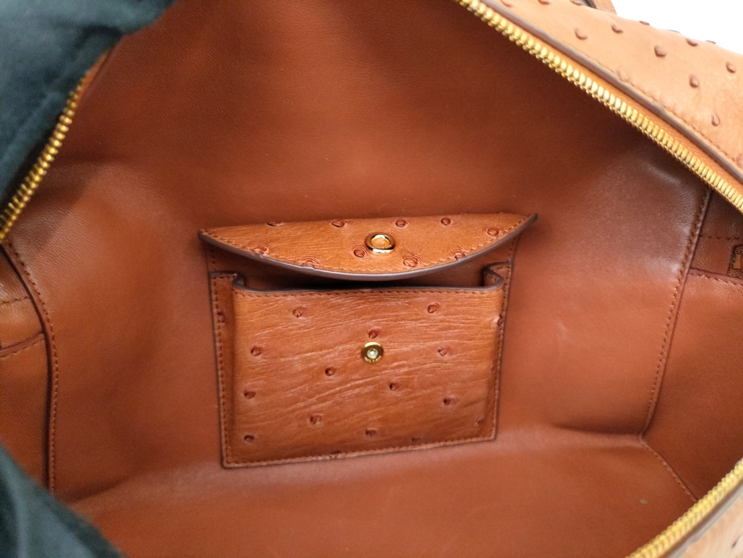 Loro Piana 27 Extra Bag Ostrich Cognac GHW 2024