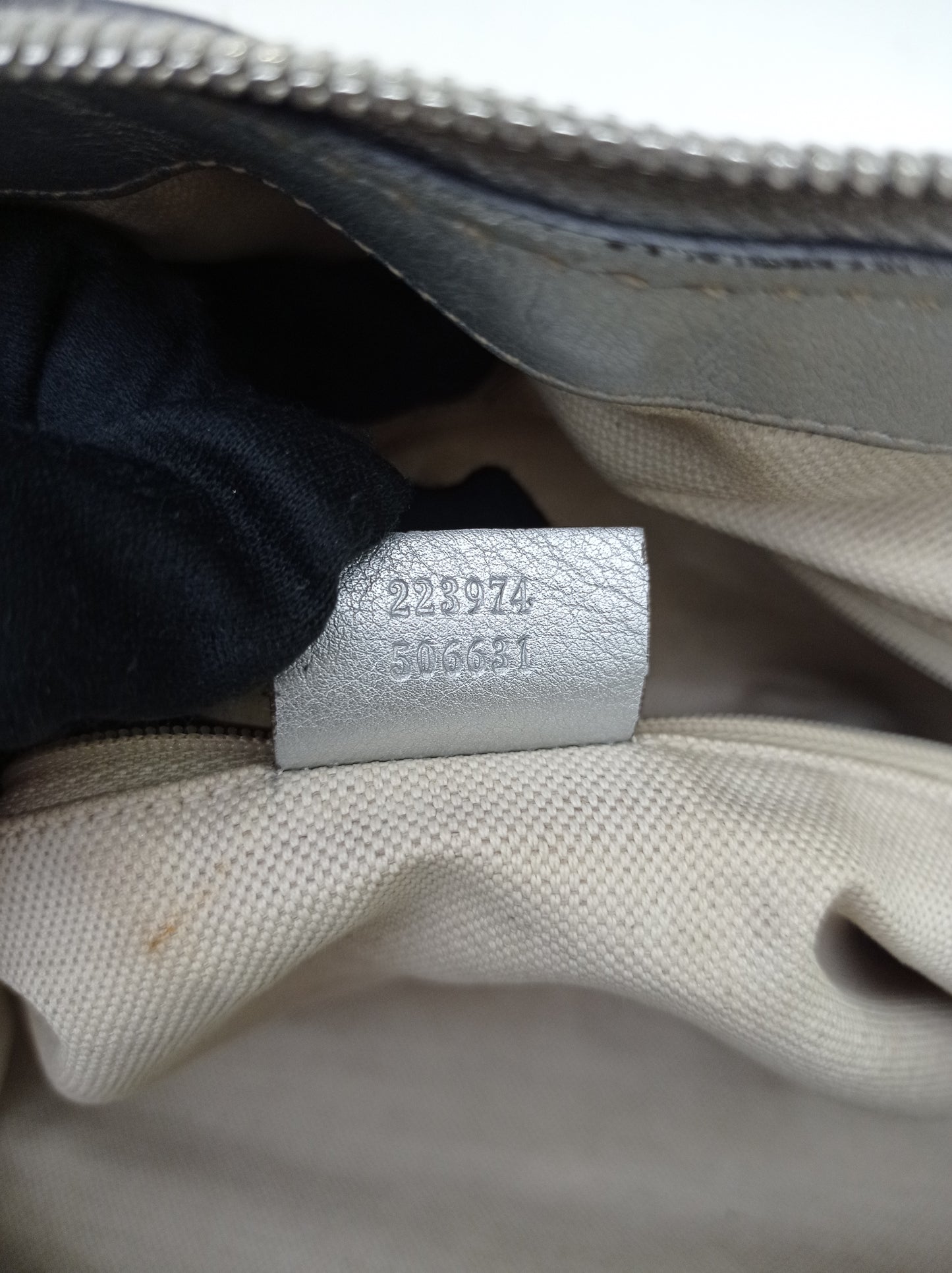 Gucci Boston Borsa Sukey Metallic Silver SHW