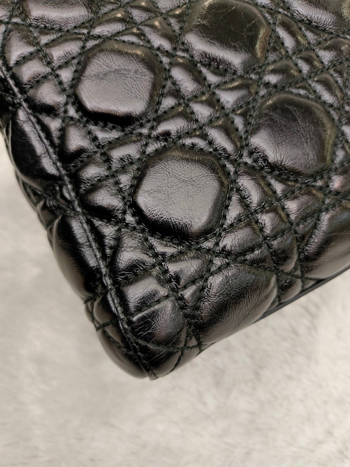 Lady Dior Medium Calfskin Cannage Black GHW 2018