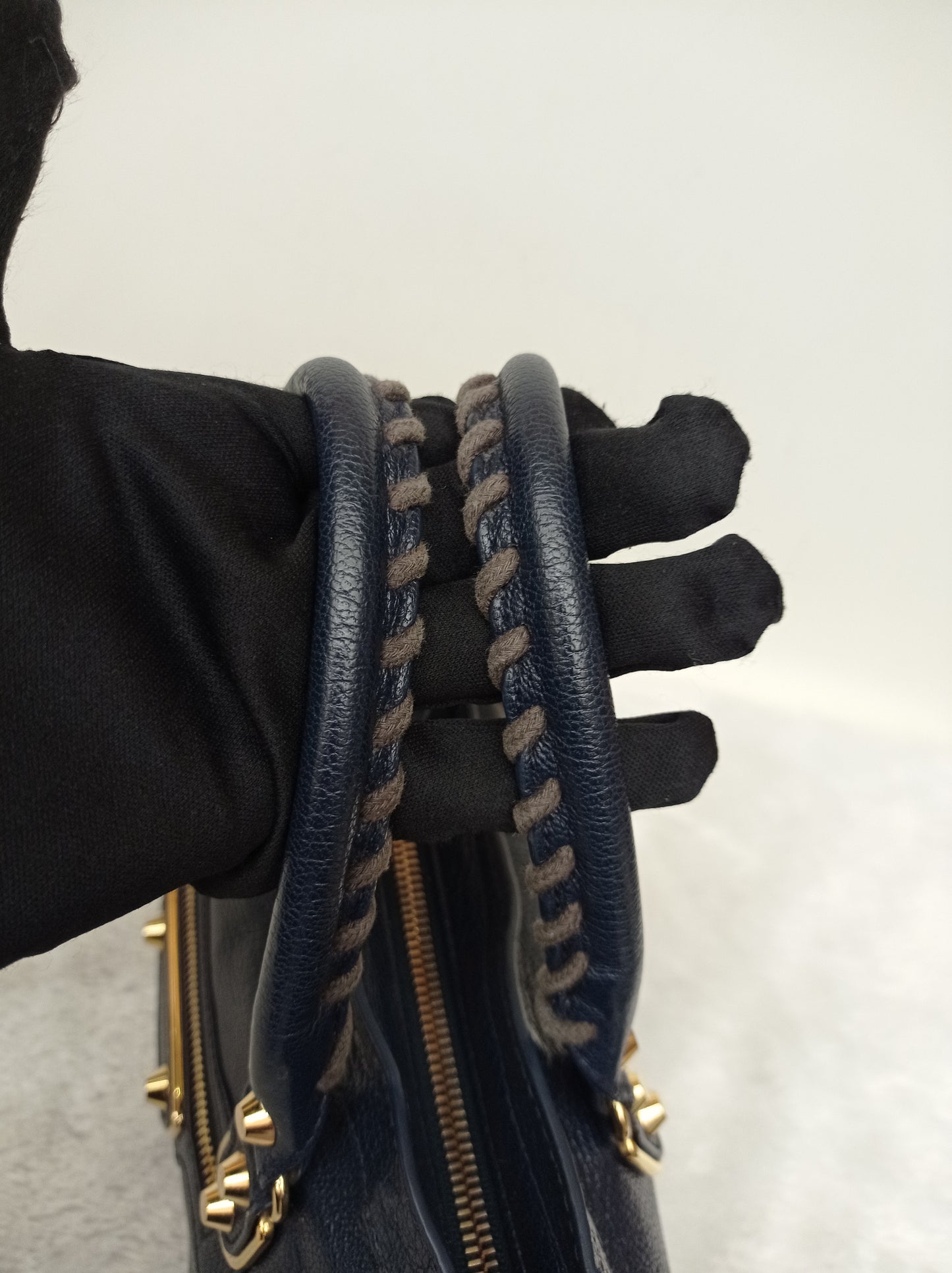 Balenciaga Small City Edge Navy GHW