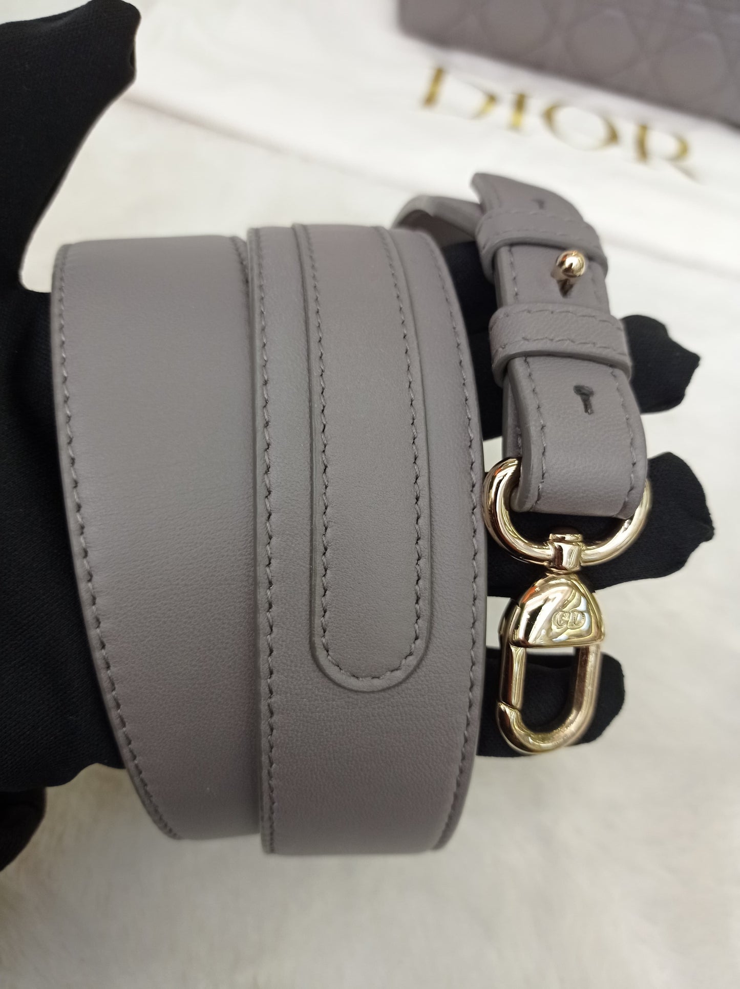 Lady Dior Small Lamb Grey GHW 2018