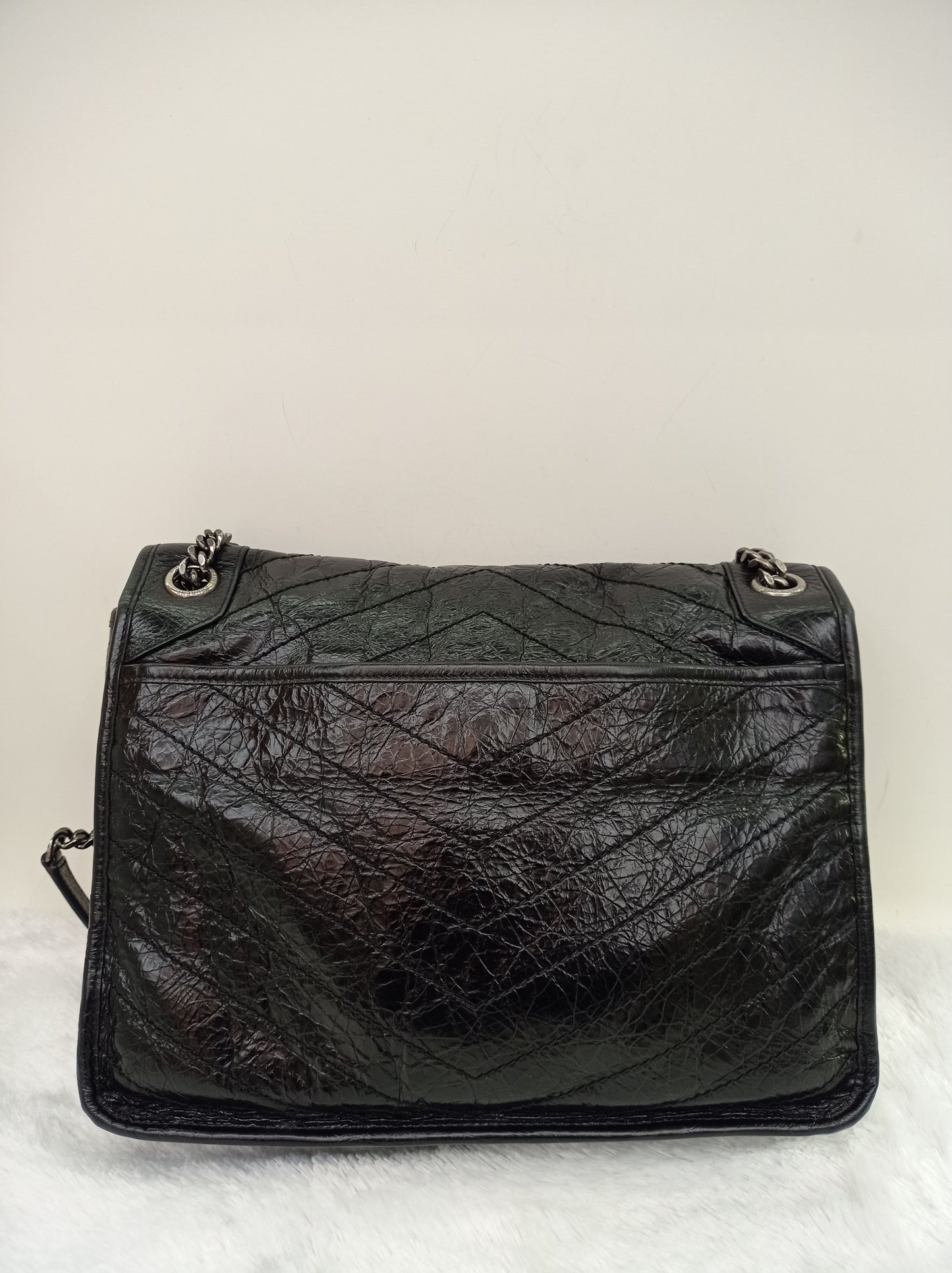 YsL Niki Large Calfskin Black RHW 2018