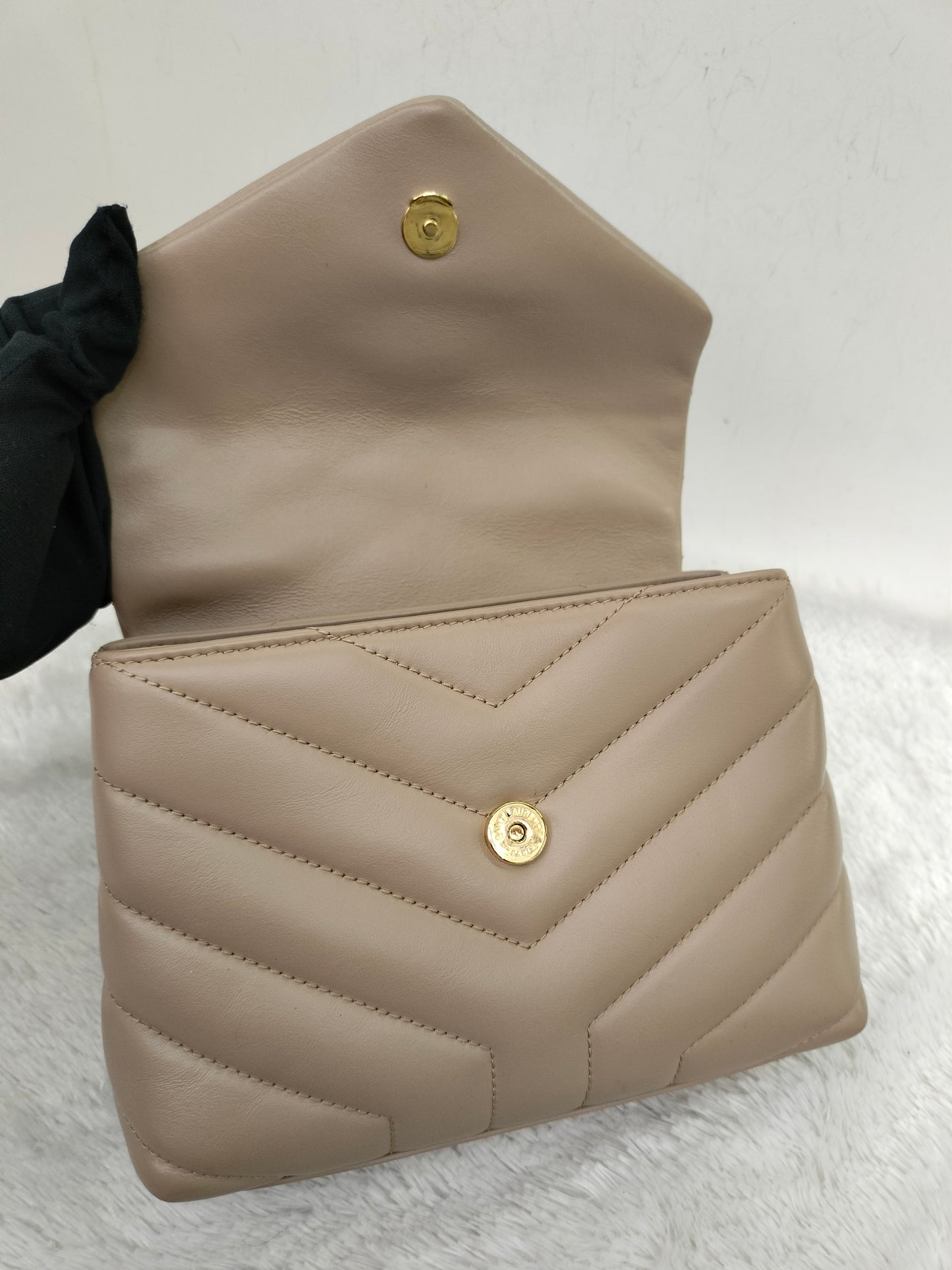 YsL Lou Lou Toy Chevron Beige GHW 2022