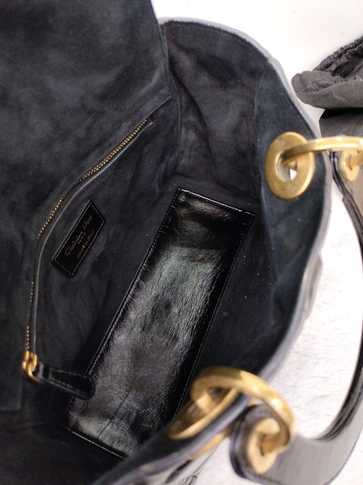 Lady Dior Medium Calfskin Cannage Black GHW 2018