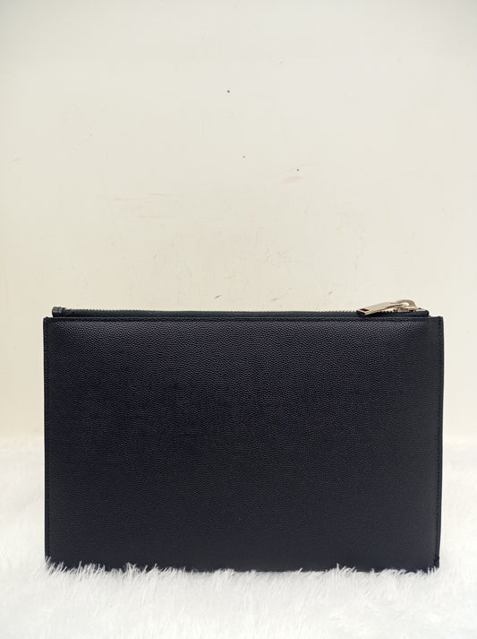 *Excellent Condition* YsL Ipad Mini Zip Pouch Small Grained Navy SHW 2017