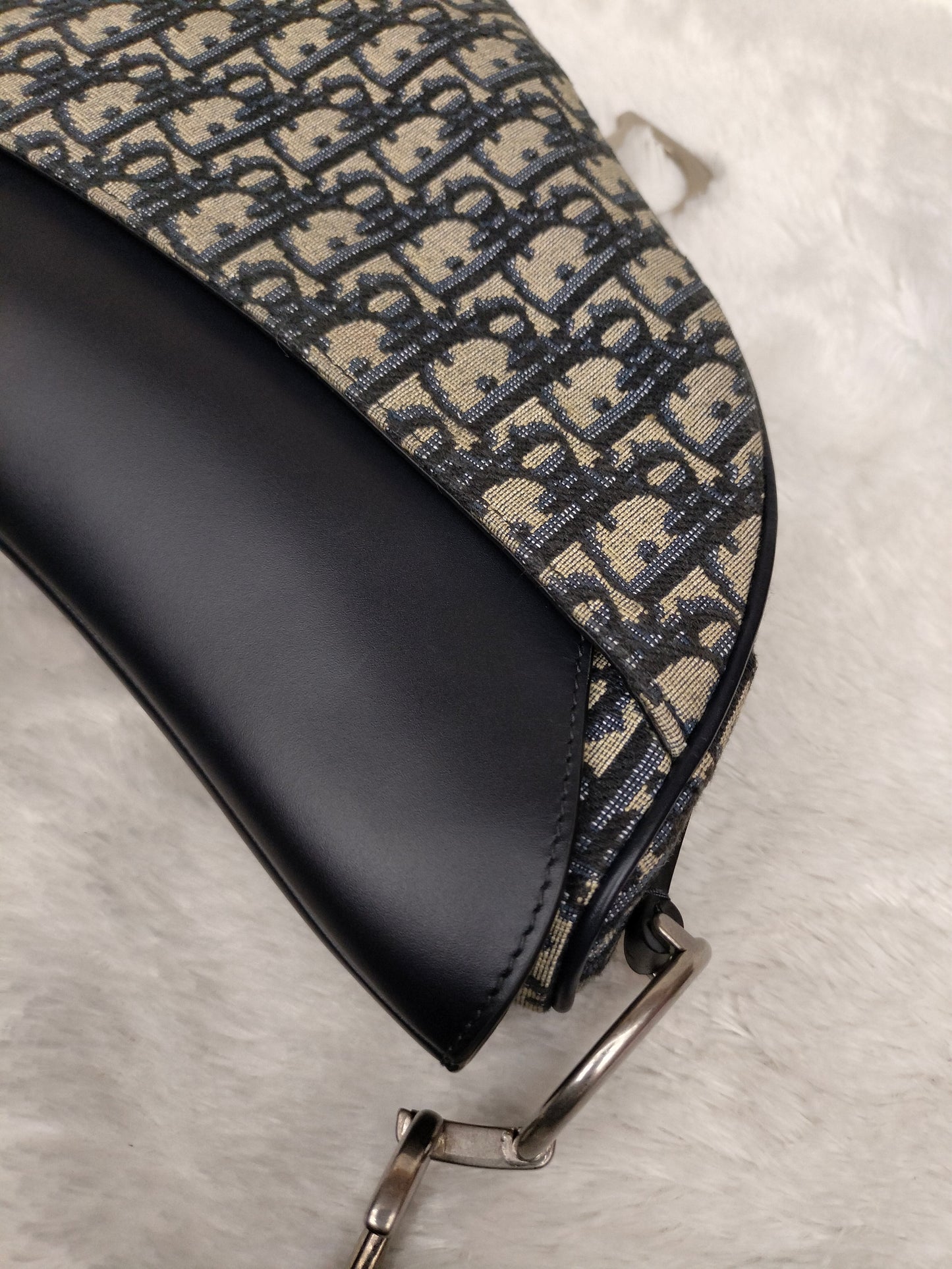 Dior Saddle Medium Jacquard Oblique Black SHW 2024