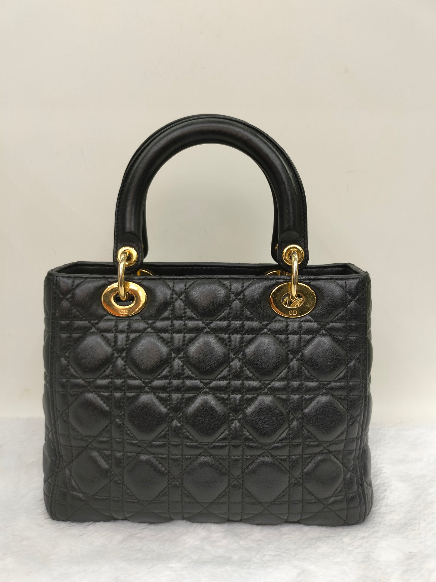 Lady Dior Medium Lamb Black GHW 2013