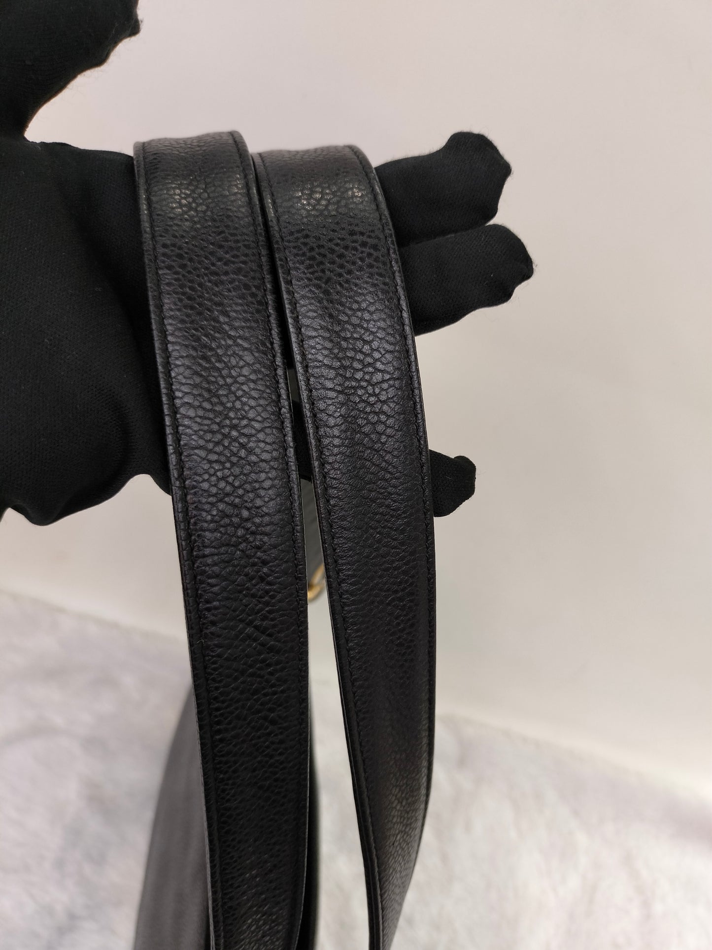 Chanel Triple Coco Chain Shoulder Caviar Black GHW #2