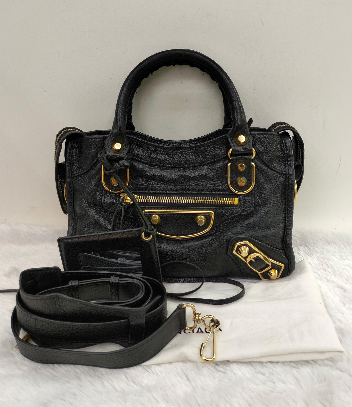 Balenciaga Mini City Edge Black GHW