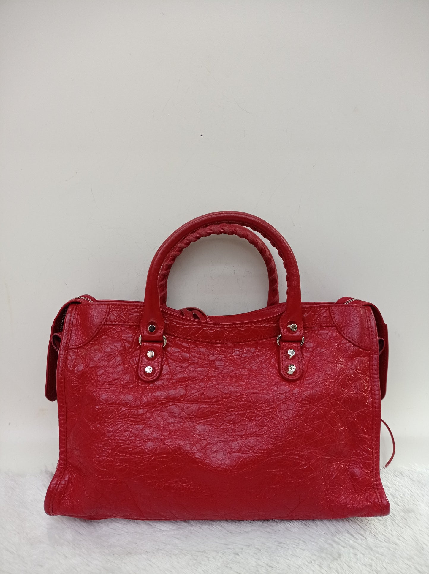 Balenciaga Small City Classic Red SHW